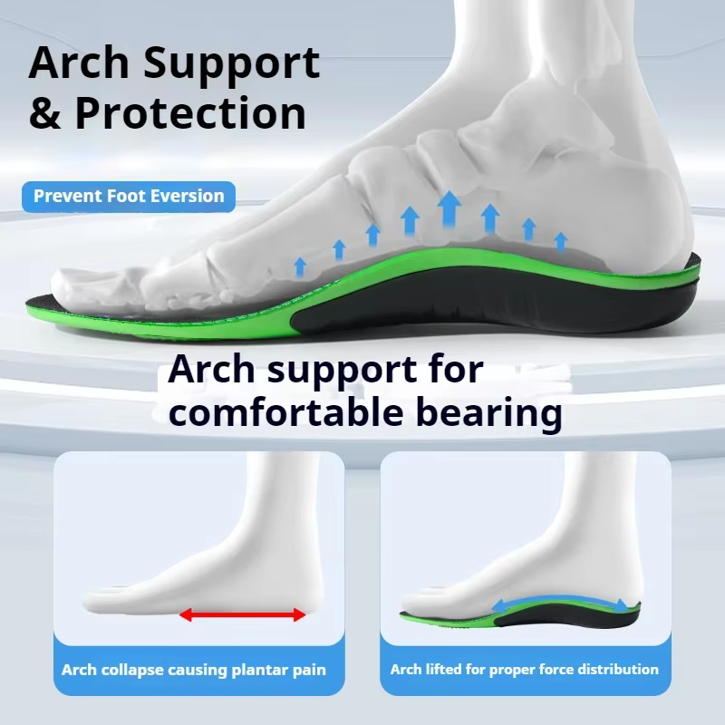 Semelles de chaussures de sport absorbant les chocs