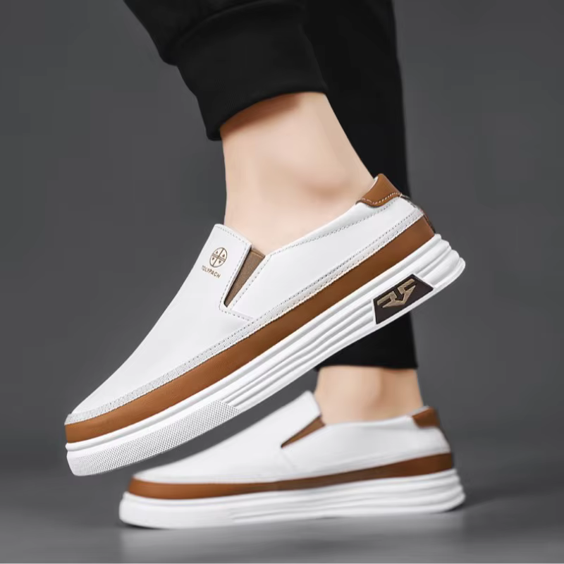 Mocassins pour hommes mode chaussures en cuir faites à la main marque de luxe