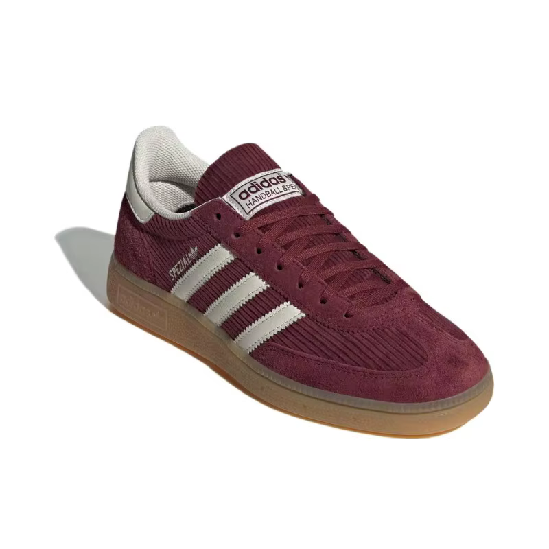 Adidas Originals Handball Spezial Vintage Anti-Slip Hard-Wearing Women Board Shoes Daily Commuting Sneakers Shadow Red IG1978