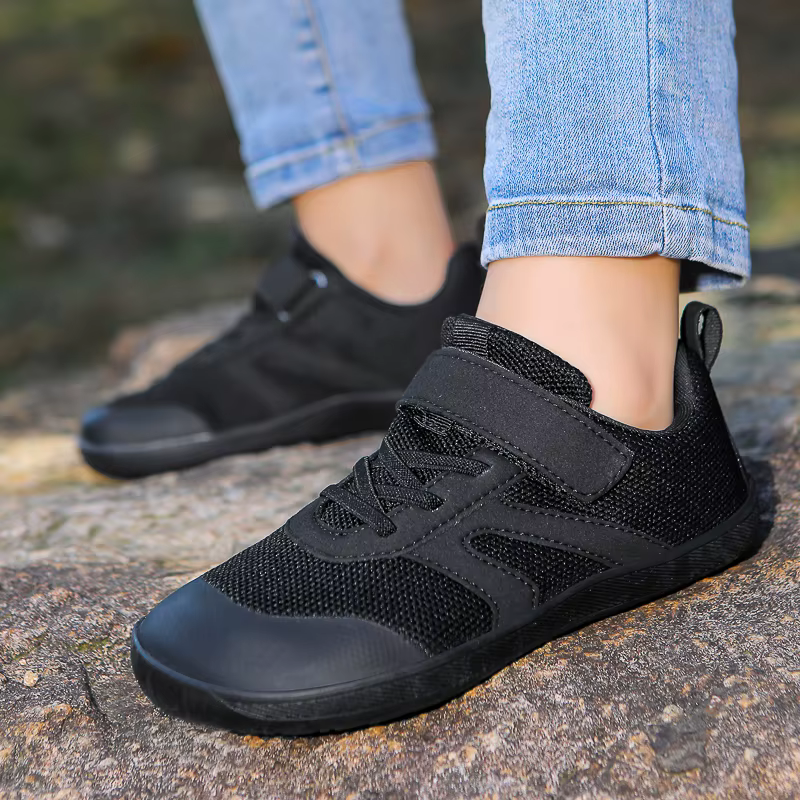Chaussures pieds nus minimalistes pour petits/grands enfants + chute zéro