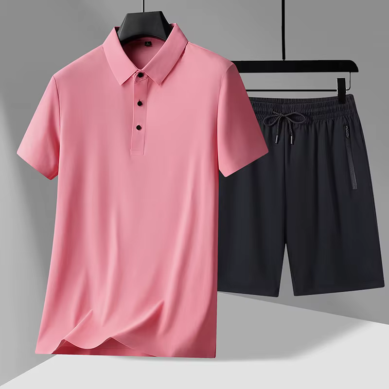 Polos + Objectifs 2024 été nouveau style mode Sportedly Hommes Ensembles décontractés Homme Chemises et Objectifs mode M-4XL pleine taille
