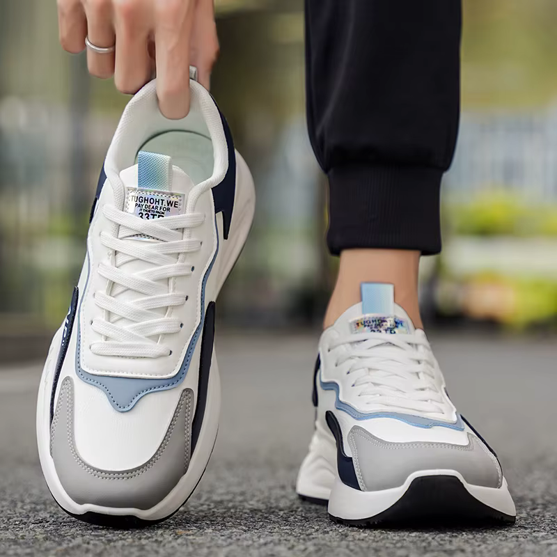 Baskets décontractées quatre saisons pour hommes, antidérapantes, à semelle souple, pour course en extérieur, respirantes, tendance, pour étudiants, sport de vitesse