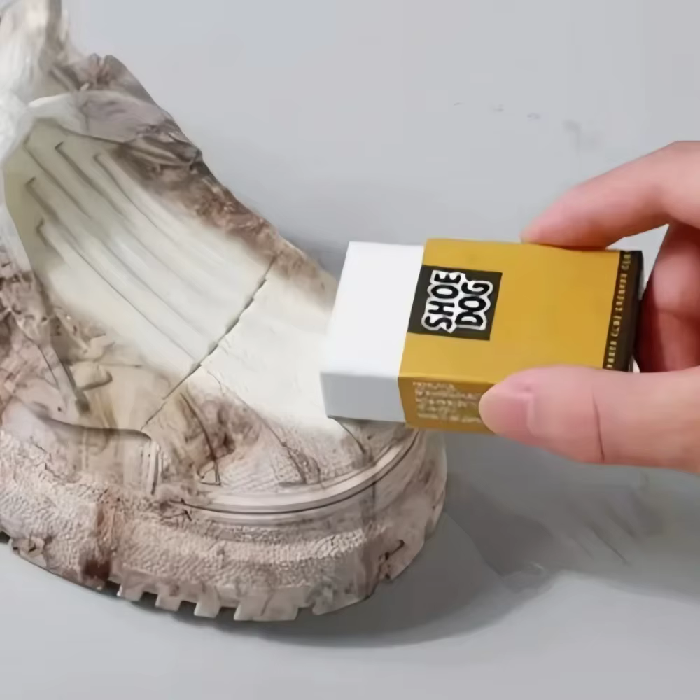 Nettoyant portable pour chaussures en daim et cuir – Gomme décontaminante imperméable