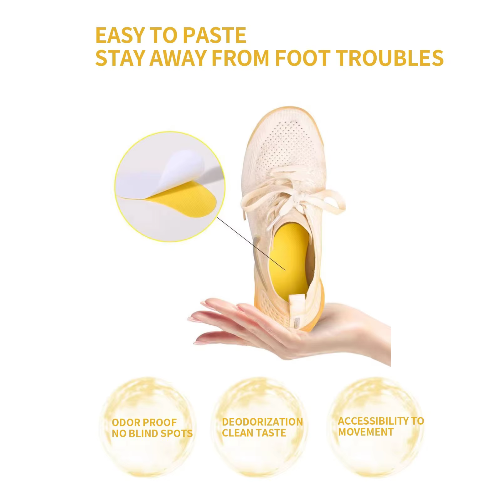 1/2/6/8/10/20 ensemble chaussures odeur dissolvant déodorant Patch saveur citron pied