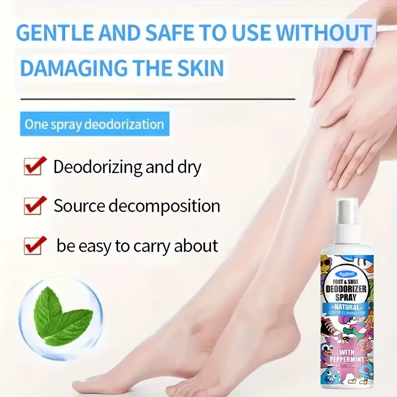 Flacon pulvérisateur désodorisant pour pieds