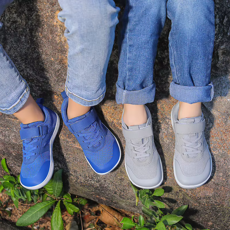 Chaussures pieds nus minimalistes pour petits/grands enfants + chute zéro