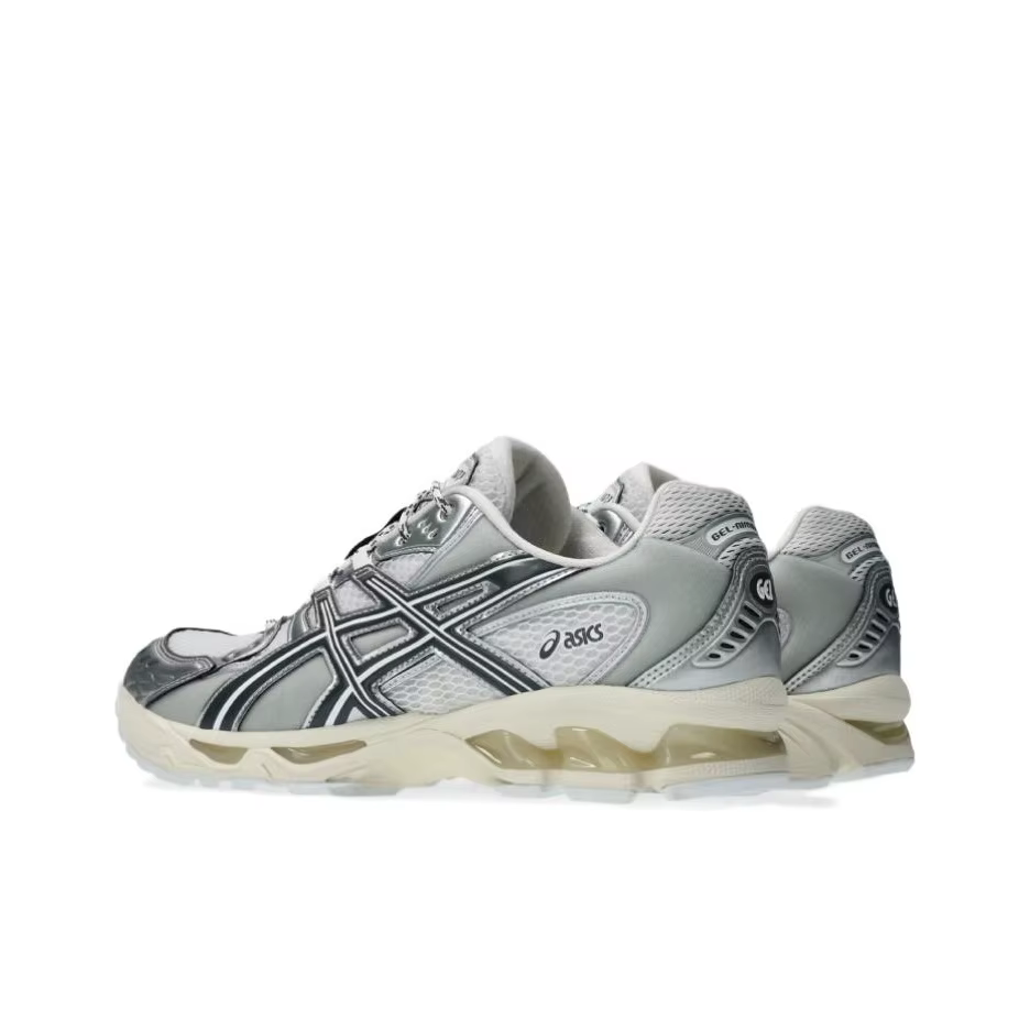 ASICS GEL Nimbus 10.1 Chaussures de course décontractées basses unisexes Blanc Argent 1203A820-100