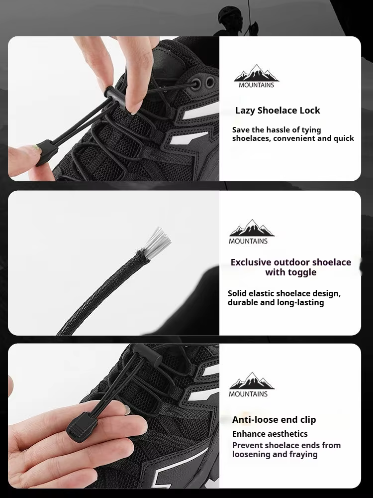 Lacets élastiques sans nœud avec boucle à dégagement rapide