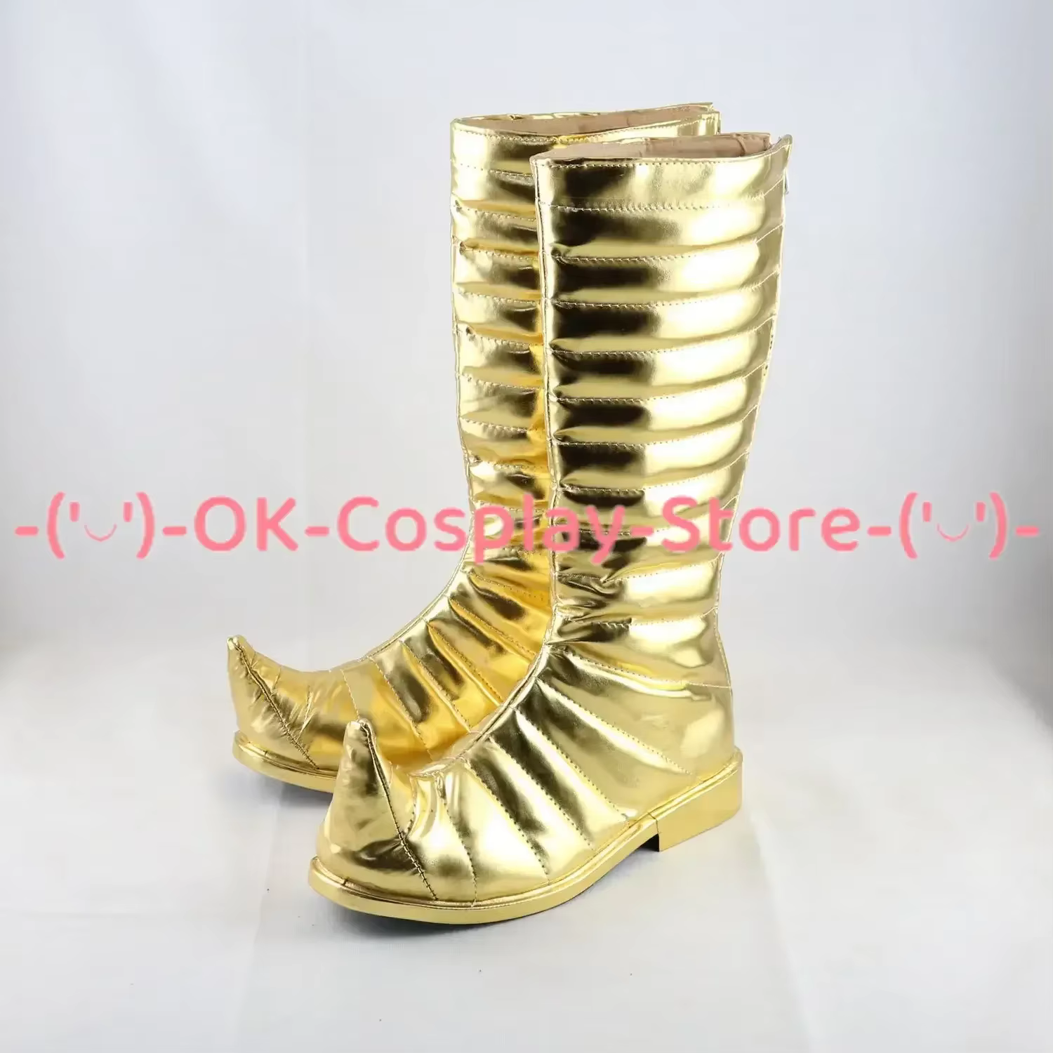 [Personnalisé] JoJo's Bizarre Adventure Dio Brando Cosplay chaussures Anime jeu de rôle accessoire de déguisement Halloween fête bottes en cuir PU
