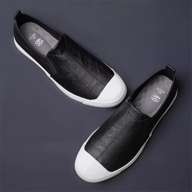 Chaussures décontractées en cuir PU pour hommes