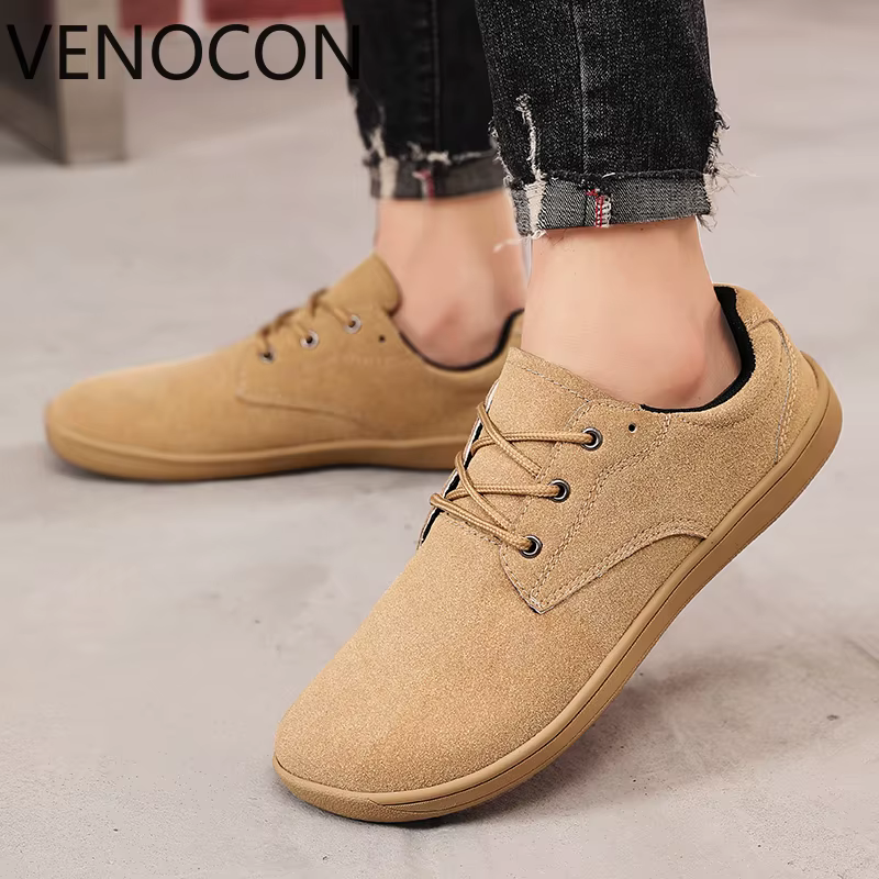 VENOCON pieds nus hommes baskets large boule orteil nez