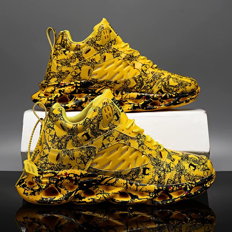 QZHSMY chaussures haut de gamme Graffiti hommes