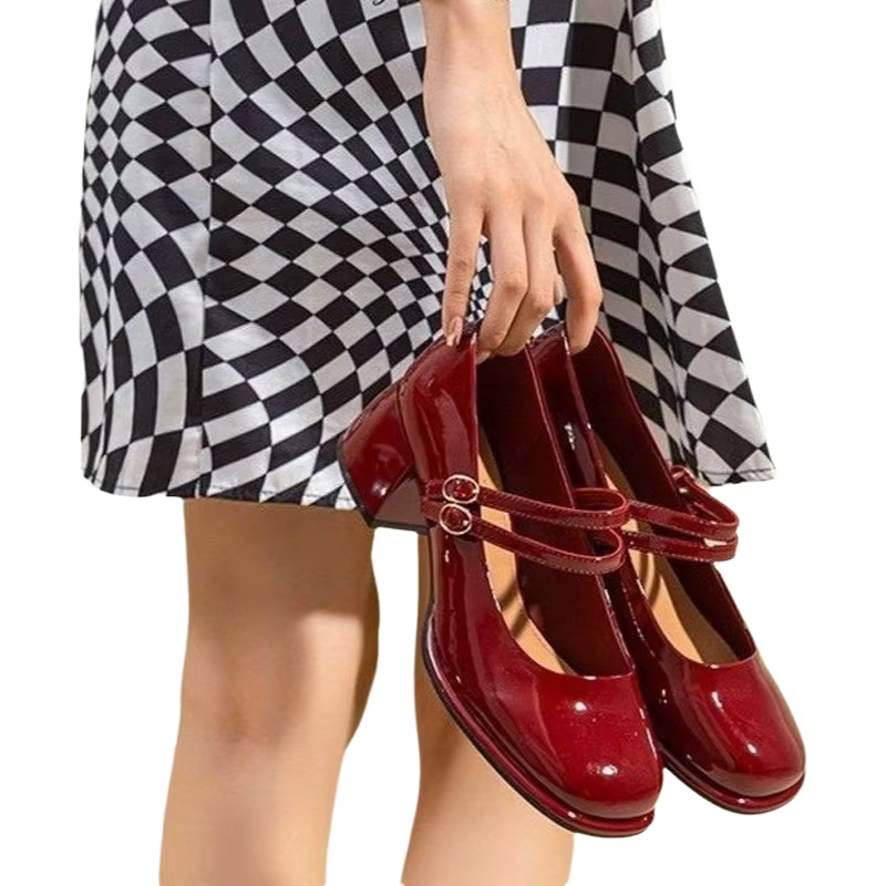Chaussures Mary Jane à talons hauts rétro