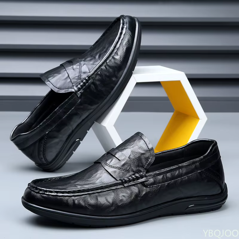 Chaussures plates décontractées à bout rond pour hommes