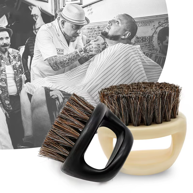 Brosse de rasage pour barbe pour hommes, fourrure de sanglier douce, Salon de coiffure, nettoyage du visage, outils de rasage, brosse de rasoir avec poignée, accessoire de coiffure