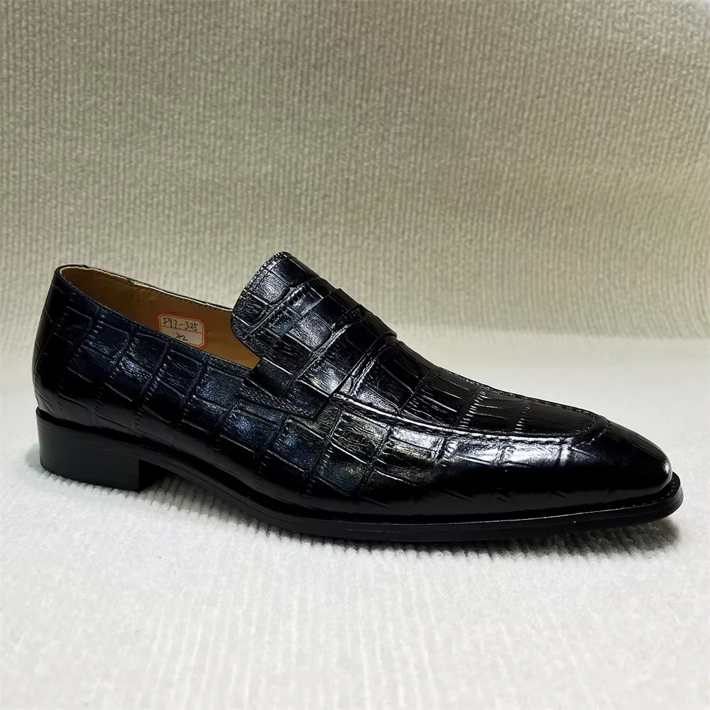 Mocassins pointus italiens respirants pour hommes