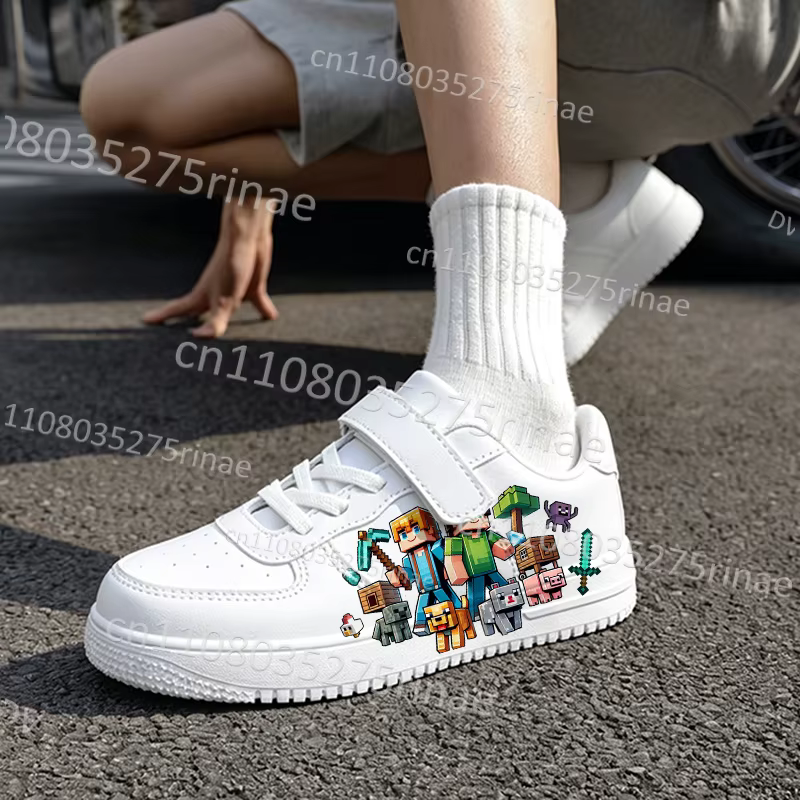 Nouvelles Chaussures de Course M-Minecrafts 2026 pour Adolescents et Enfants – Baskets Respirantes et Décontractées à Coupe Basse pour Garçons et Filles – Idéal Cadeau