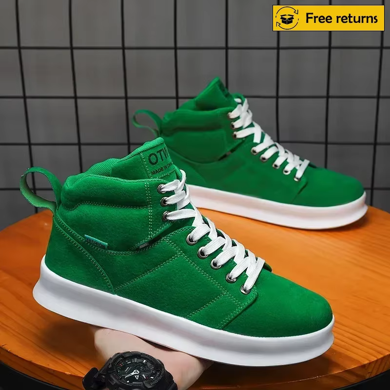 Baskets hommes plate-forme chaussures mode respirant fond épais course décontracté