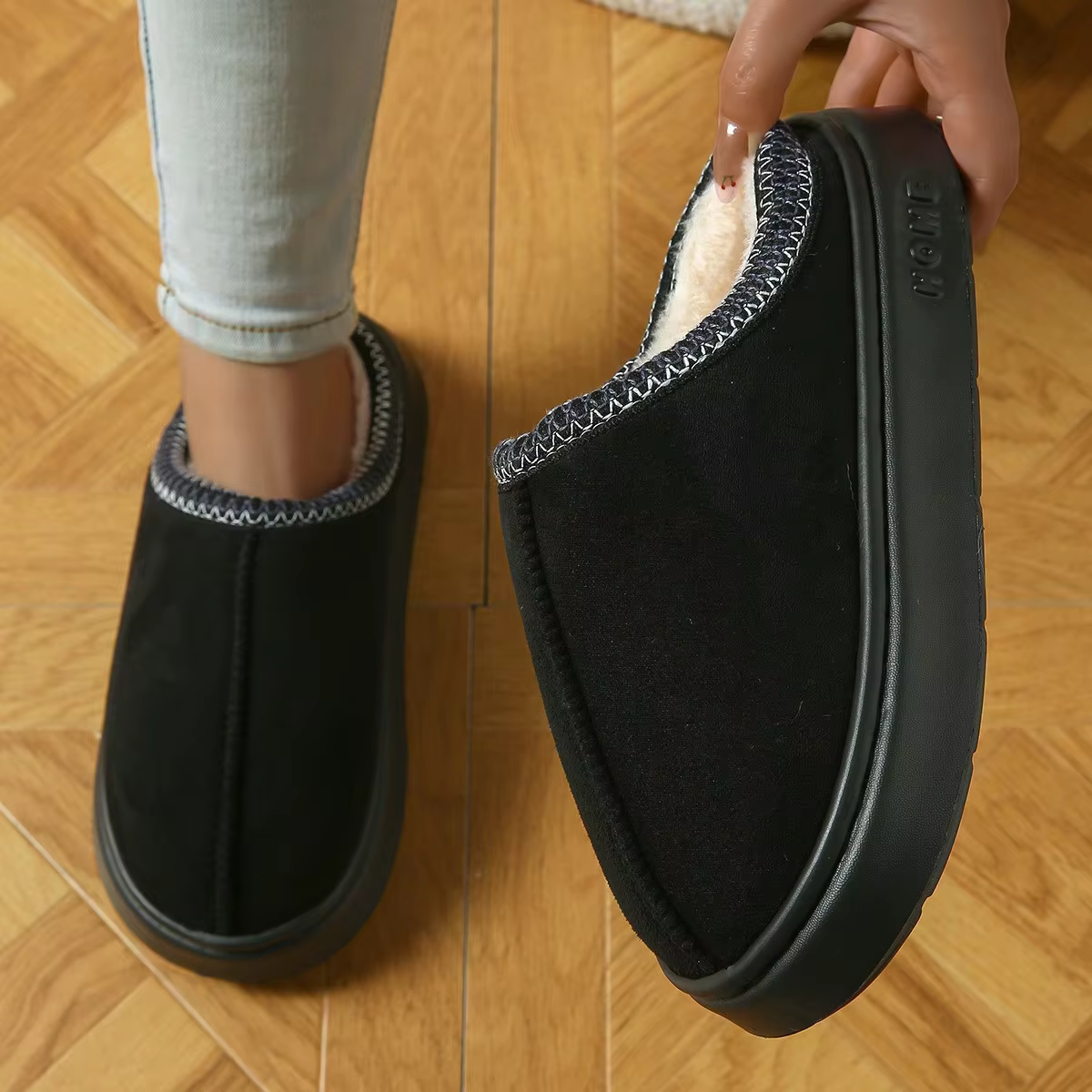 Pantoufles d'hiver chaudes pour femmes
