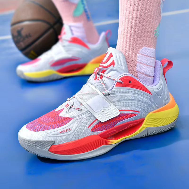 Baskets de basket-ball respirantes en maille à boucle à crochet