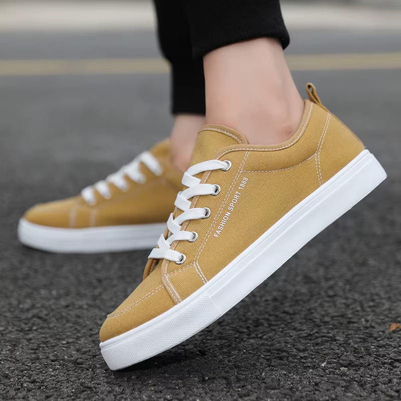 Chaussures en toile décontractées bleues pour hommes