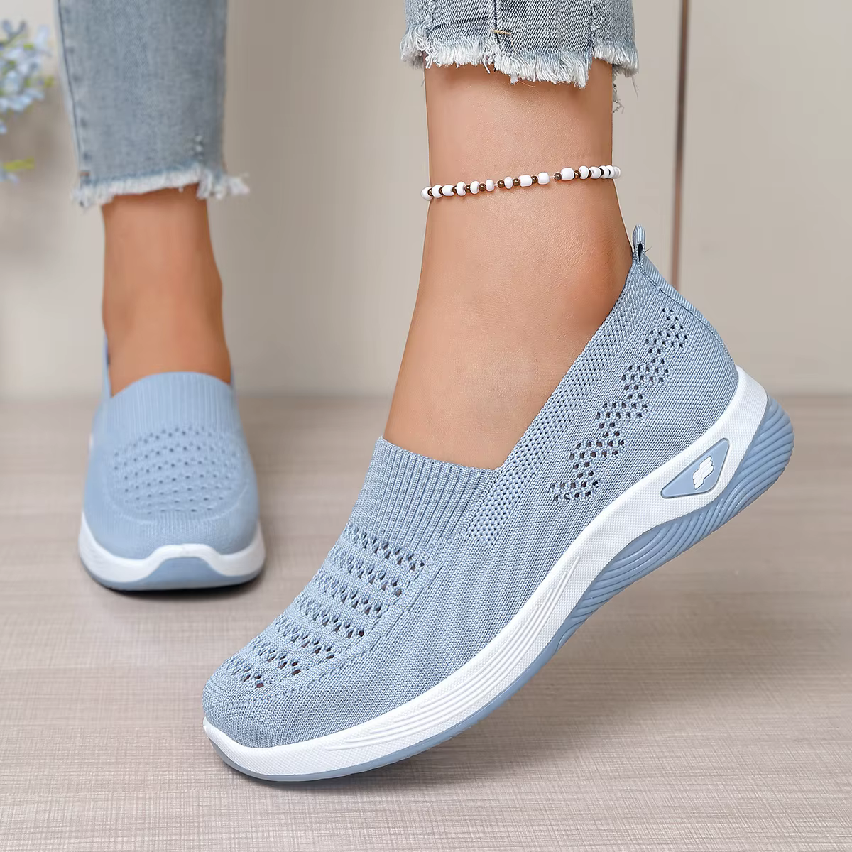Chaussures pour femmes 2026 – Baskets décontractées confortables à semelle souple en maille respirante pour le travail