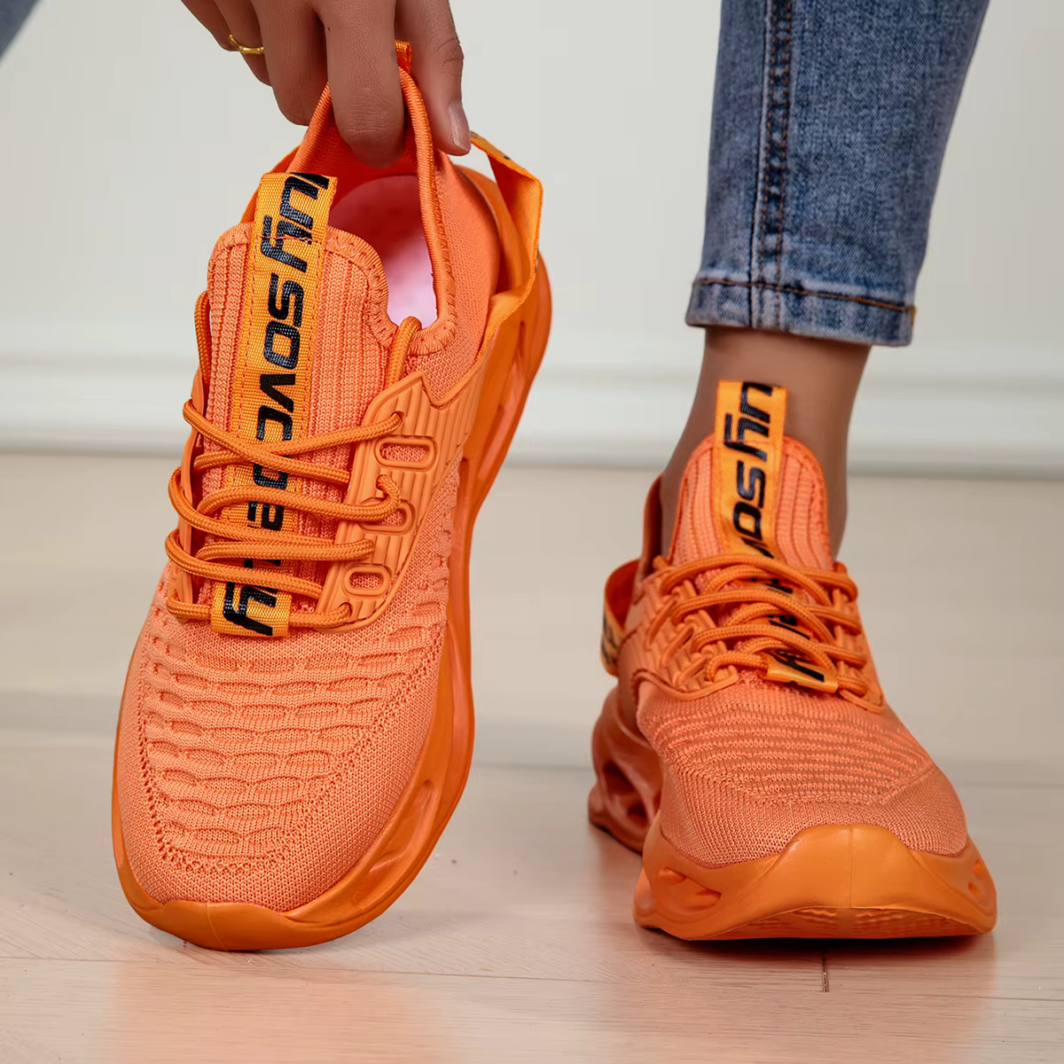 ELUVA femmes baskets de course léger respirant maille chaussures de sport antidérapant salle
