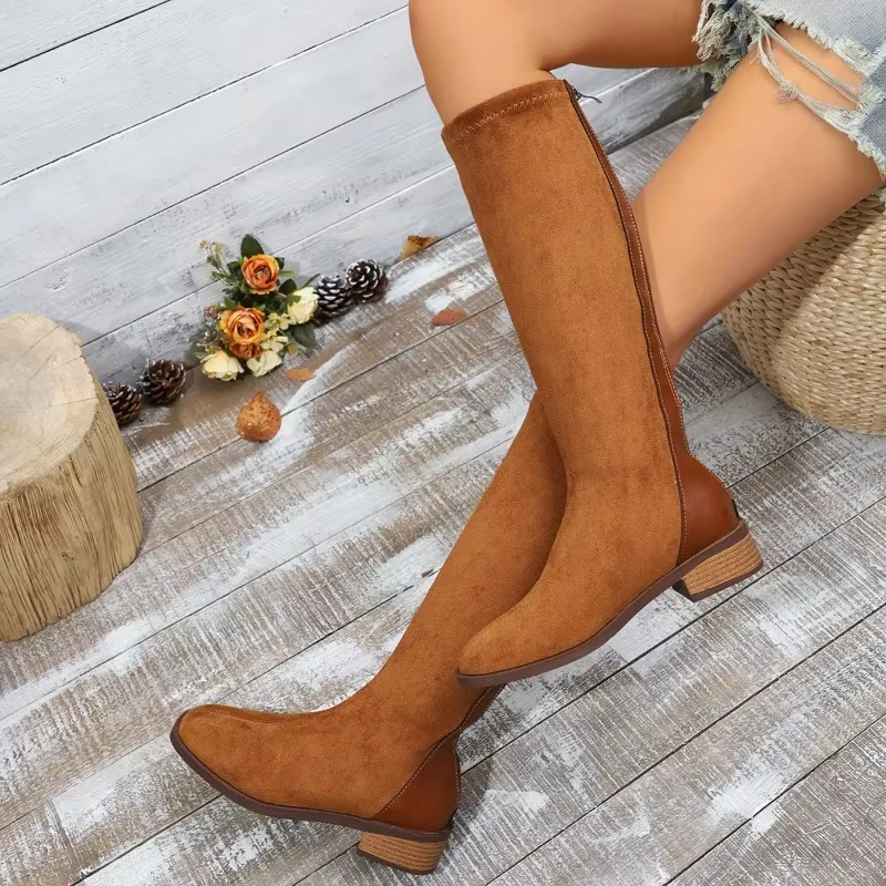 Bottes longues au genou pour femmes