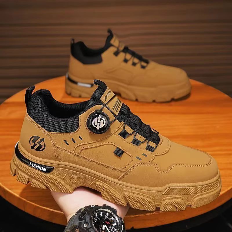 Chaussures d'été décontractées en cuir pour hommes