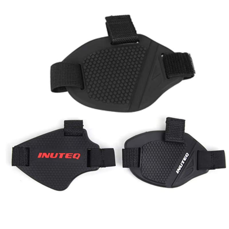 Couvre-chaussures de protection coordonnants pour moto, coussin de changement de vitesse réglable, botte en caoutchouc, bouclier de manette de vitesse, couvre-chaussures