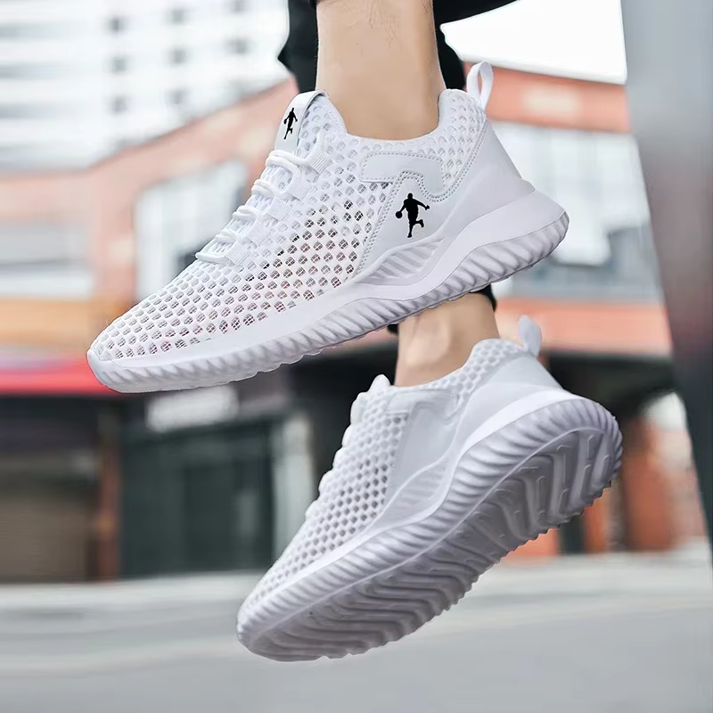 Hommes baskets blanc clair respirant chaussures De course