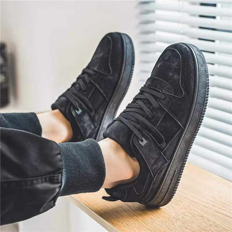Chaussures plates originales noires Air Force pour hommes