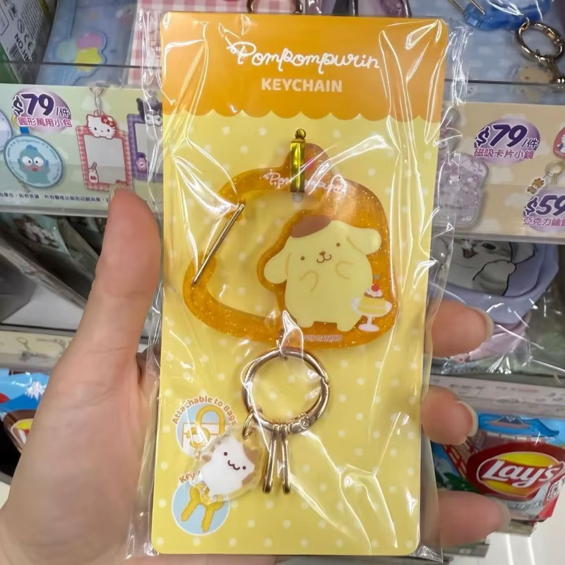 Porte-clés en acrylique chat Kawaii, imprimé dessin animé mignon, double face, breloque de sac, décoration de sac à main pour femmes et filles, cadeau, vente en gros