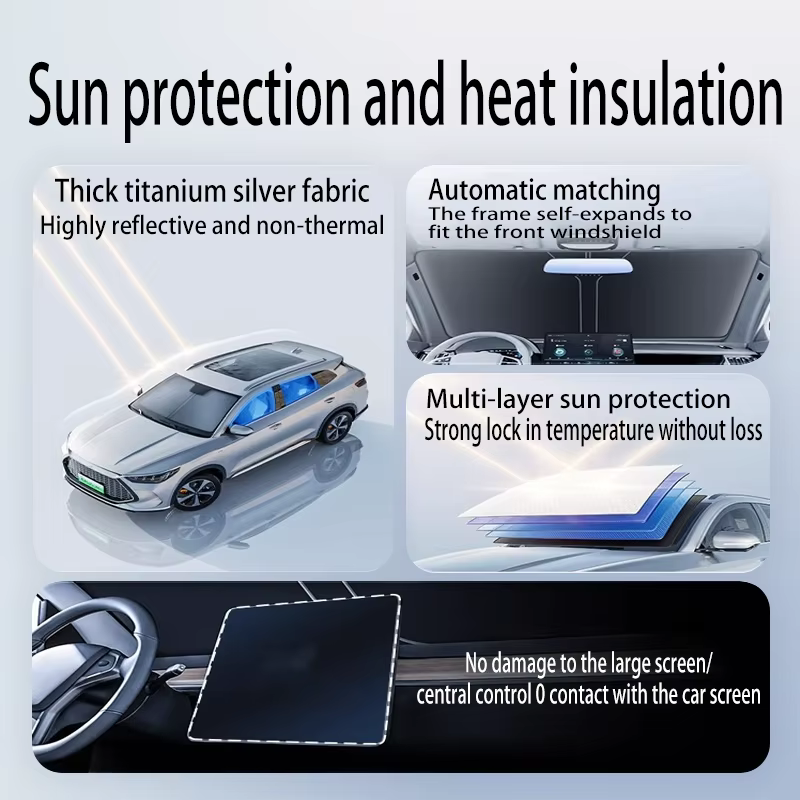Pare-soleil pliable pour pare-brise de voiture Renault Austral HHN 2022~2027 2025, réflecteur, isolation thermique, accessoires d'été
