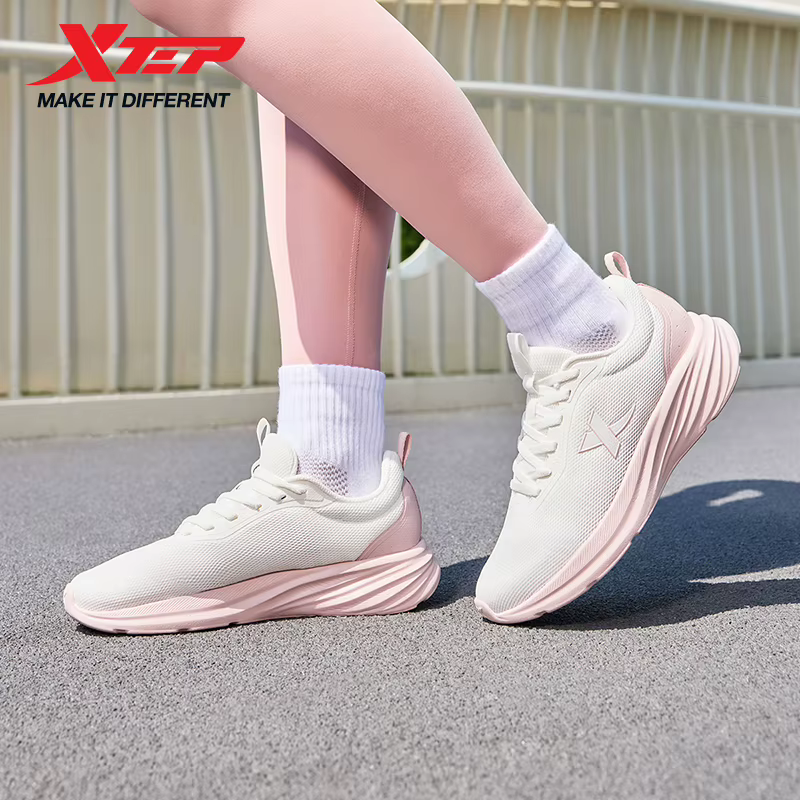 Xtep chaussures de course pour femmes 2025 été nouveau respirant maille léger décontracté absorbant les chocs durabilité baskets 875418110054