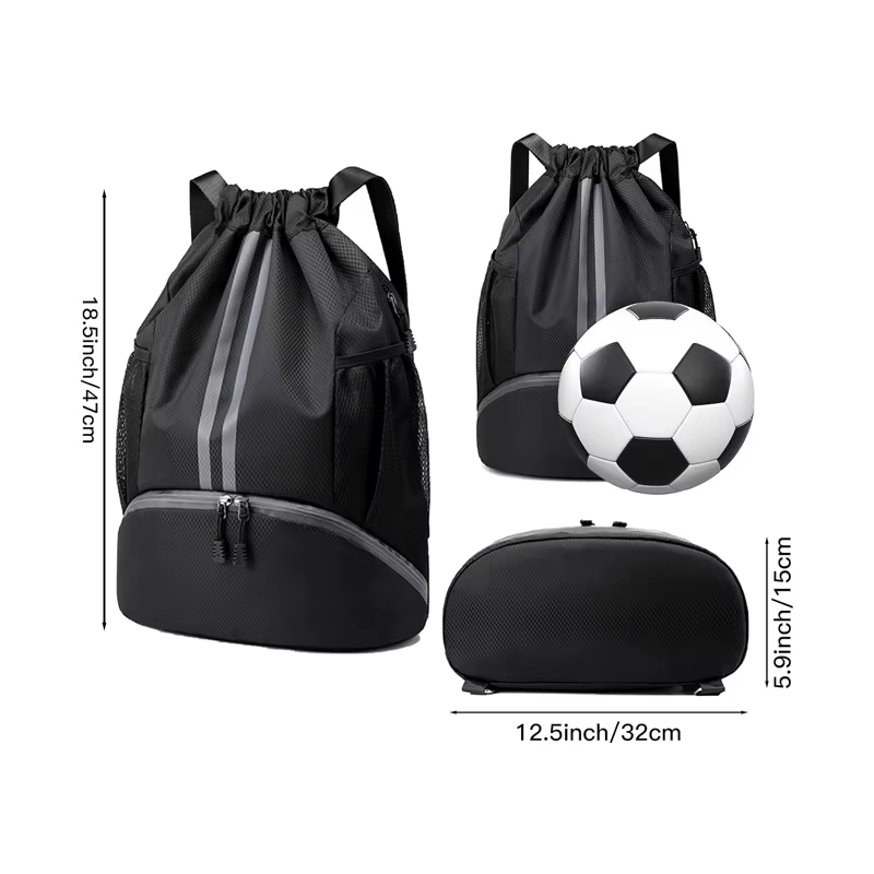Sac à chaussures de football imperméable avec cordon de serrage