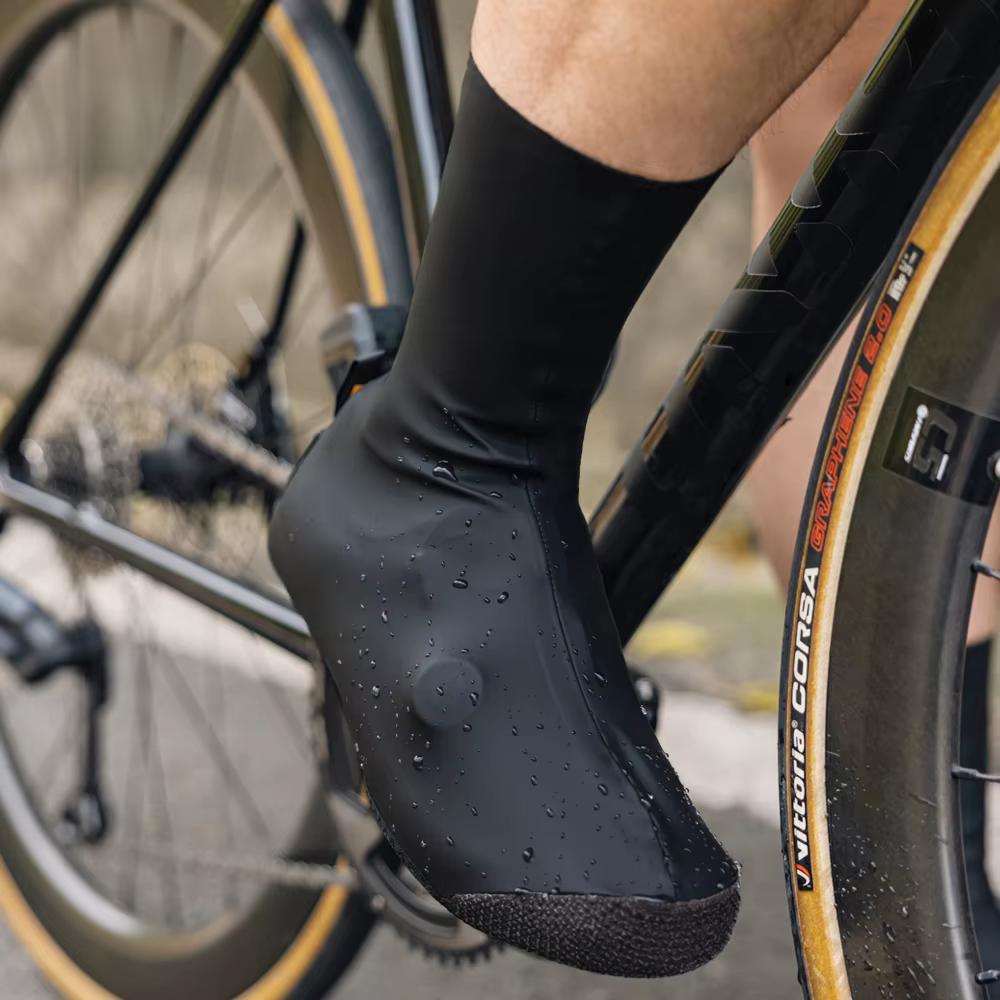 Santic-Couvre-chaussures de cyclisme imperméables et résistants à l'usure