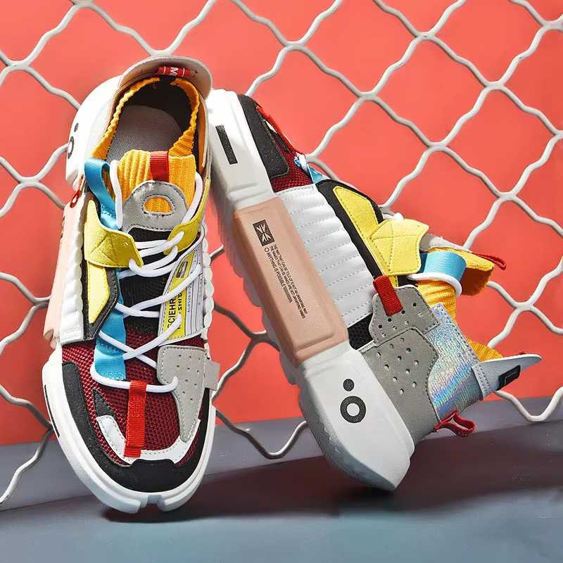 Baskets colorées pour hommes