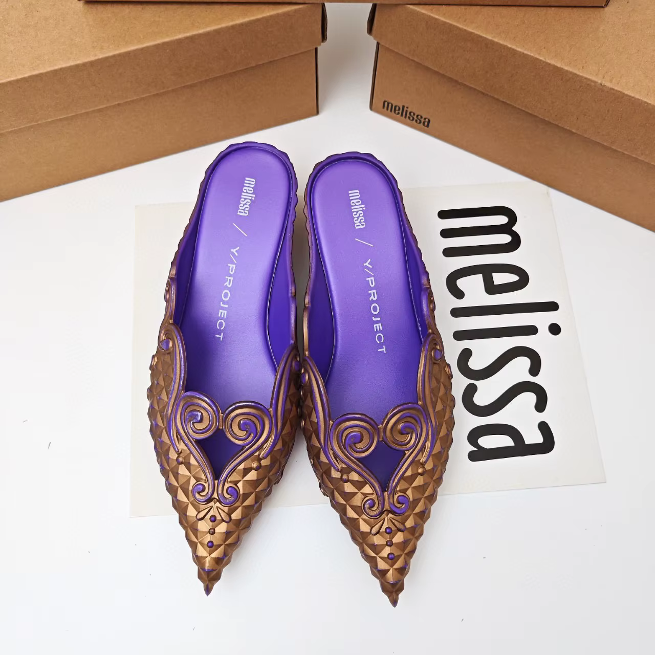 Femmes sandales 2025 printemps Melissa femme Slingback chaussures mode dames talons hauts élégant Med talon bout pointu sans lacet sandale