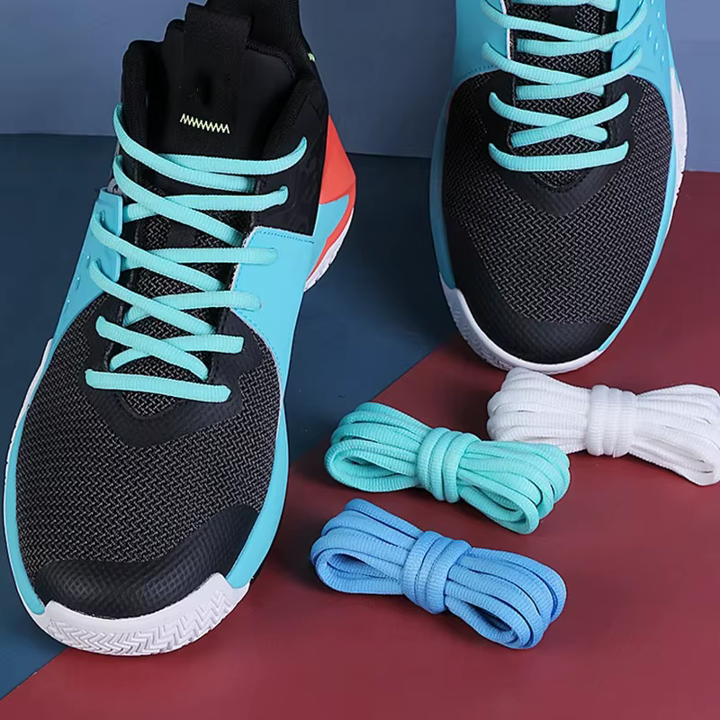Lacets de chaussures ovales de basket-ball