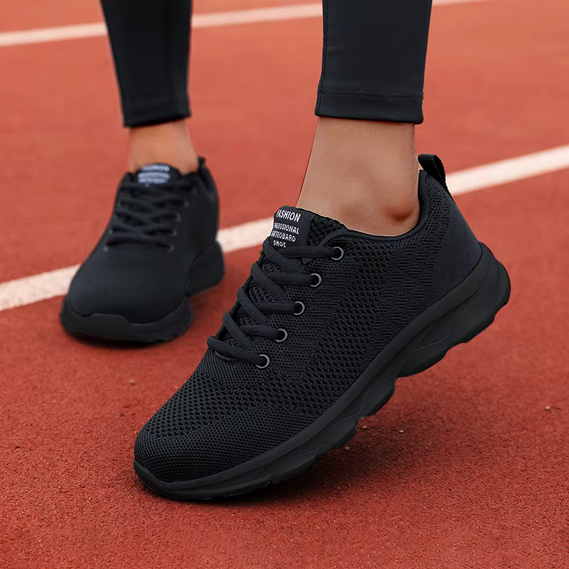 Chaussures de course pour femmes 2025 maille espadrilles décontractées à lacets léger femme marche respirant Sports de