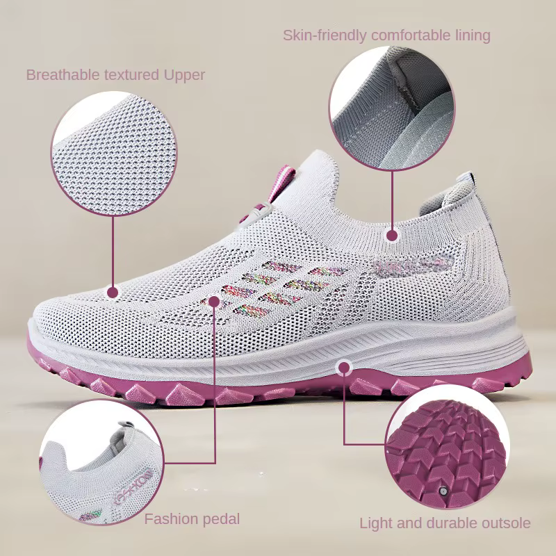 ​ Chaussures pour femmes 2025 été espadrilles décontractées respirant anti-dérapant semelle épaisse abordable livraison gratuite ​