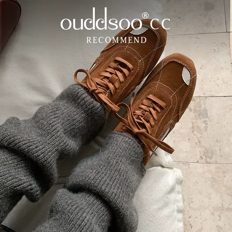 Ods chaussures femmes baskets été 2025 Tennis femme nouveau entraîneur décontracté rétro loisirs en cuir véritable