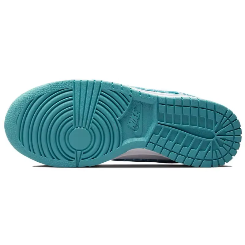 Nike Dunk Low ESS Blue Paisley White Worn