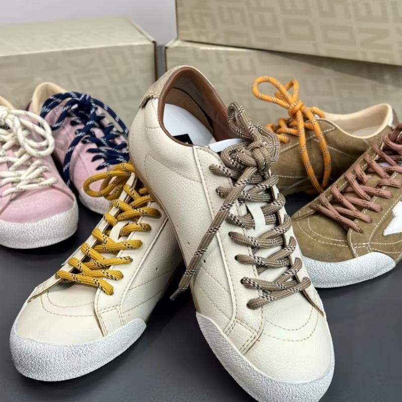 1 Paire de Lacets Ronds Tressés Épais de 6 mm pour Chaussures de Sport