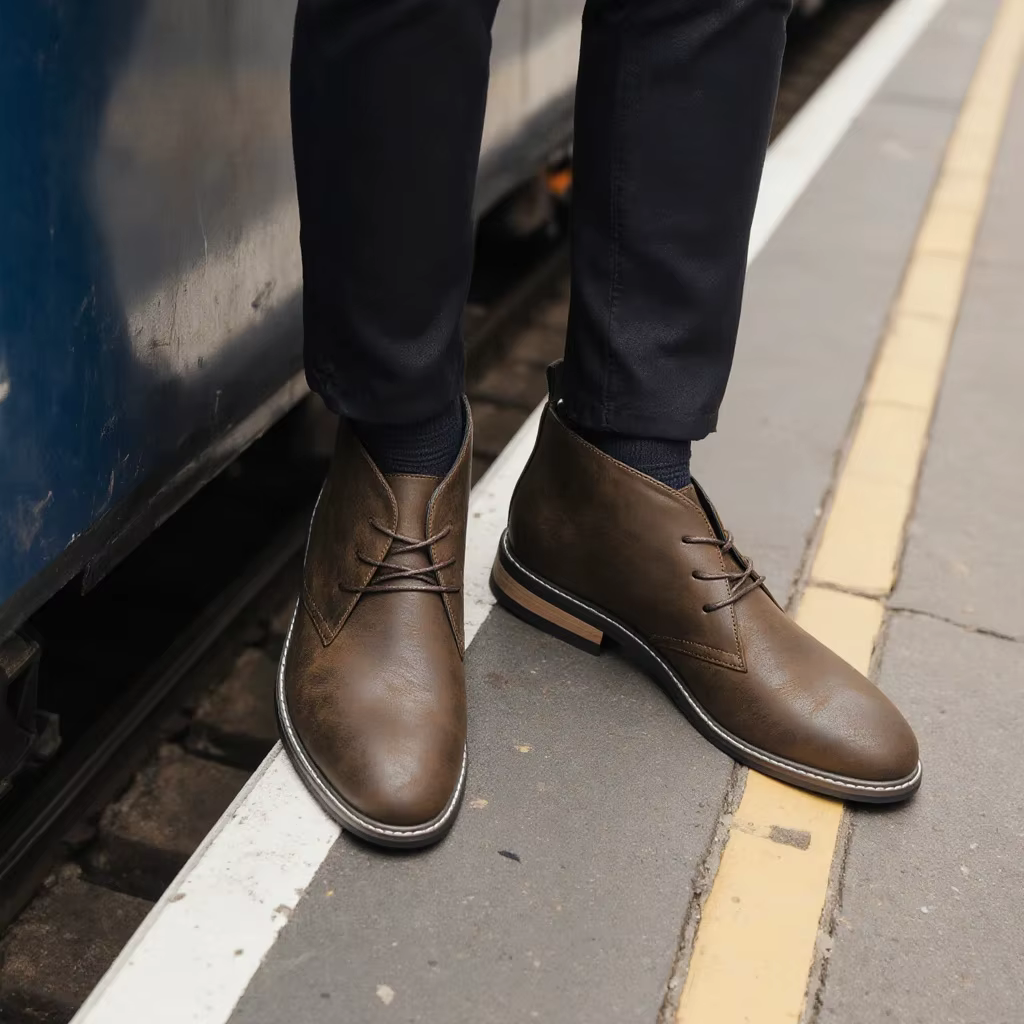 Chaussures en cuir pour hommes Marque 2026
