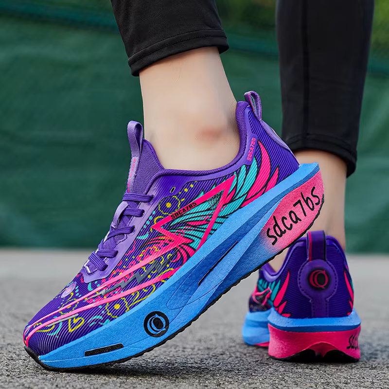 Chaussures de course Marathon avec plaque en carbone pour hommes