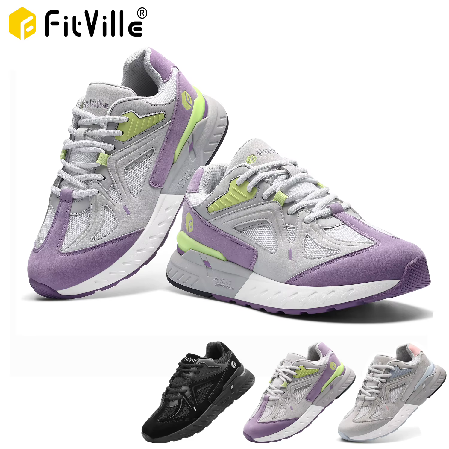 Chaussures de marche Extra larges pour femmes baskets légères à large largeur pour pied plat fasciite plantaire