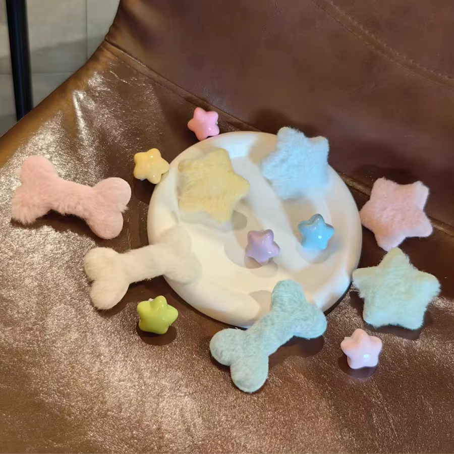 Peluche étoile chaussure boucle ornements personnalité mignon os moelleux