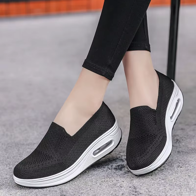 EOFK – mocassins respirants en maille pour femmes